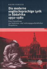 Cover of the book Die moderne englischsprachige Lyrik in Südafrika 1950-1980