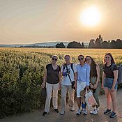 Foto der Gruppe bei der Weinwanderung