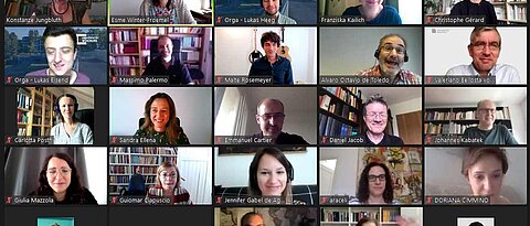 Screenshot eines Zoom-Meetings des Workshops