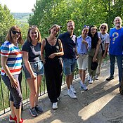 Foto der Gruppe bei der Weinwanderung