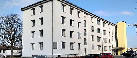 Außenansicht Gebäude 22 in Hubland Nord