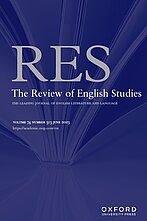 Cover of Review of English Studies