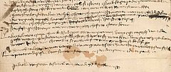 Ausschnitt aus einem Brief von Margherita Datini von 1388