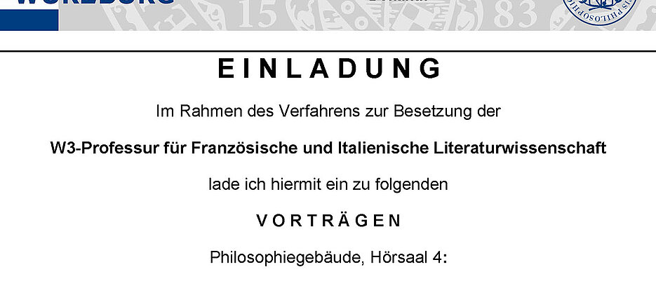 Ausschnitt des Aushangs