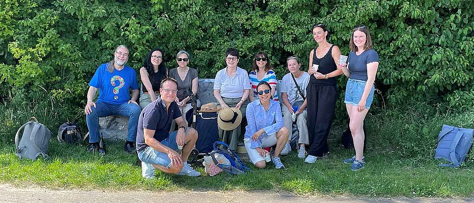 Foto der Gruppe bei der Weinwanderung