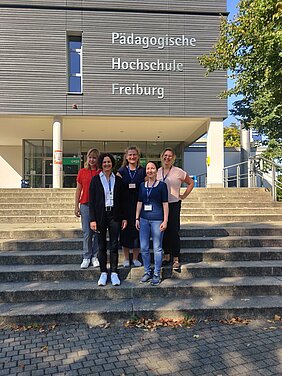 left to rigth: PD Dr. Nataliia Lazebna, Prof. Dr. Maria Eisenmann, Nadine Krüger, Julia Fromm, Jennifer Meier