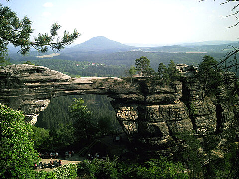 Pravčická brána / Prebischtor. Foto: Schwarz