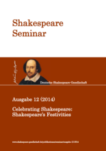 Cover of Celebrating Shakespeare: Shakespeare's Festivities