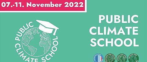Folie zur Public Climate School 2022