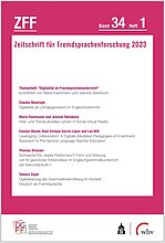 Deutsche Gesellschaft für Fremdsprachenforschung. (Ed). Zeitschrift für Fremdsprachenforschung 2023. Bd. 34. wvb, 2023.