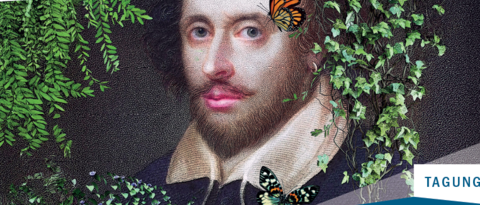 Picture of Shakespeare amidst greenery