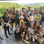 Foto der Gruppe bei der Weinwanderung