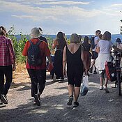 Foto der Gruppe bei der Weinwanderung